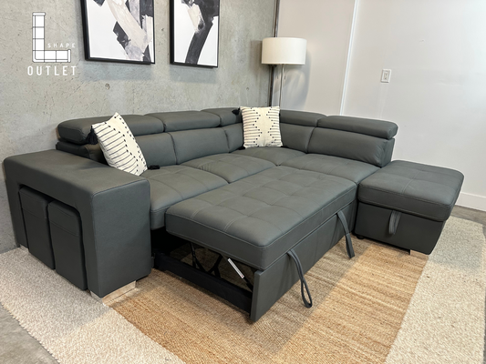 ‼️ NEW ‼️Faux Suede Sofa Bed sectional