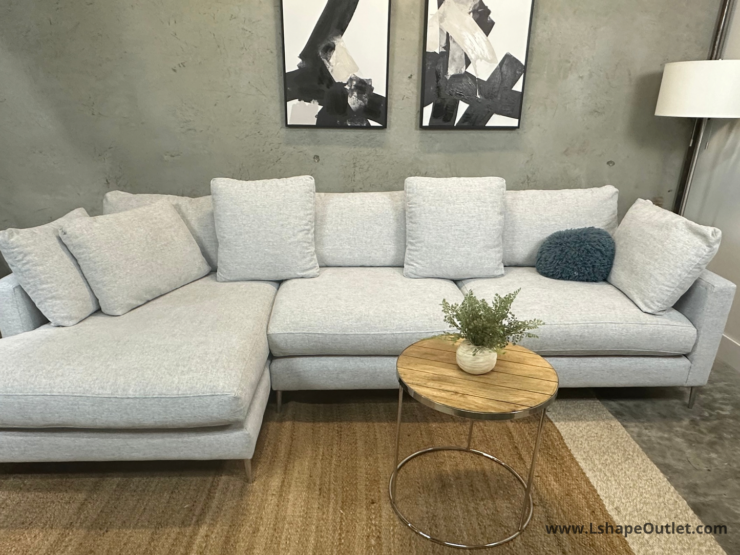 Custom made Feather Filled Sectional