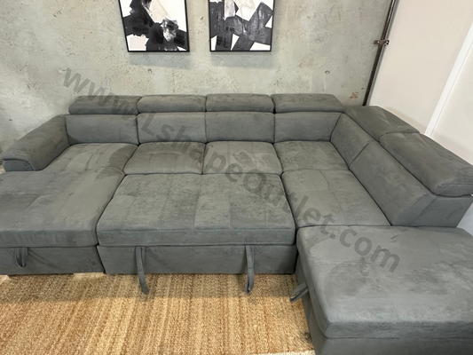 ✅NEW✅  7 -seat U -shape Couch with pull out