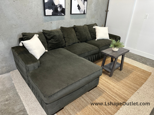 Ashley corduroy sectional