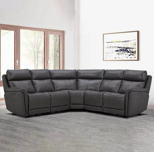 Top grain Leather power recliner sectional couch NEW✅