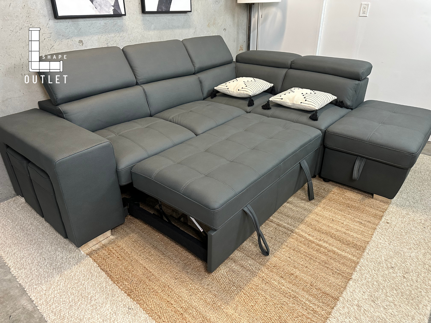 ‼️ NEW ‼️Faux Suede Sofa Bed sectional